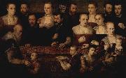 Cesare Vecellio Portrat einer Familie mit orientalischem Teppich Sweden oil painting artist